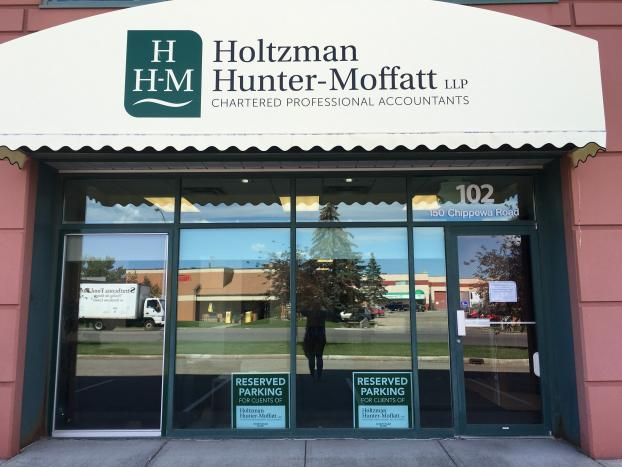 On location at Holtzman Hunter-Moffatt LLP Chartered Professional Accountants, a Accountant in Sherwood Park, AB